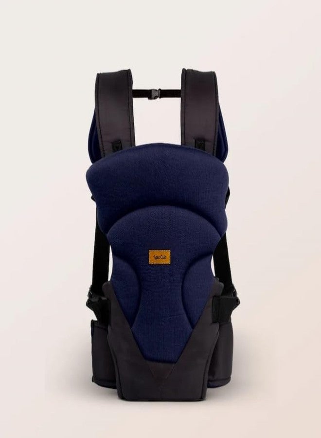 Laee cute ComfortFit Baby Carrier Bag for Babies 4 to 24 Months | Supports Up to 15kg | 4 Comfortable Carrying Positions | Lightweight, Adjustable, and Perfect for Travel (Blue & Black) (Large) - Image 1