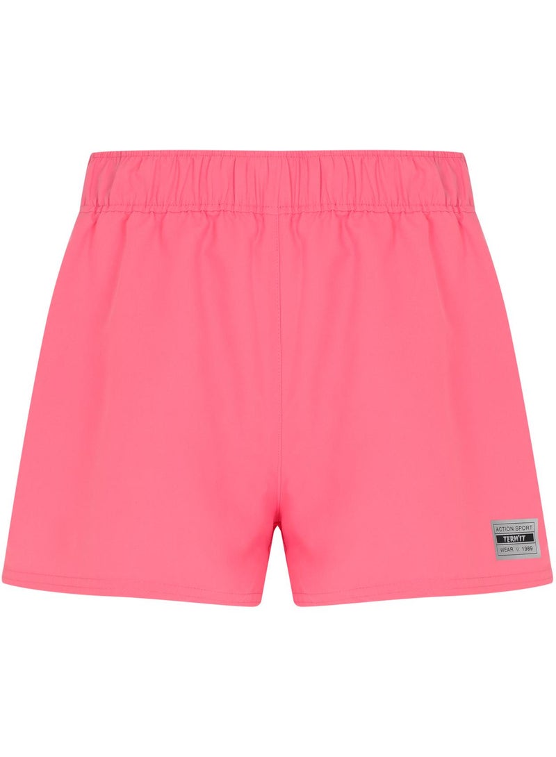 Termit Termit Women's Swimming Shorts Pink – Quick-Drying Fabric, Chlorine & Sea Water Resistant, Elastic Waistband, Perfect for Beach & Pool Activities 