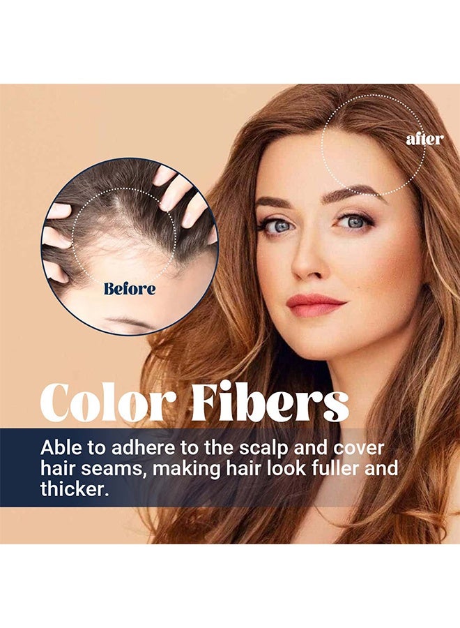 EELHOE Color Fibers, Colored Hair Thickener with Brush, Temporary Hair Color for Root with Hair Thickening Fibers for Women Men (Black) - Image 3