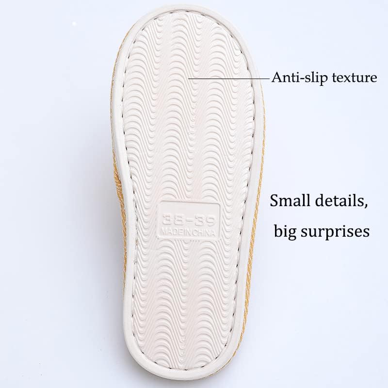 AioTio Fabric Slippers Indoor and Outdoor Slippers, Non-Slip Four Seasons Soft Bottom Slippers, Couple Slippers Men and Women Slippers - Image 5