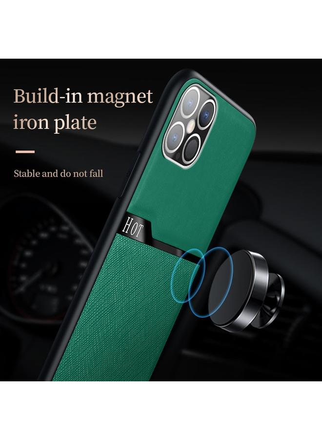 Zaboon Case For iPhone 12 mini Skin-Friendly Frosted Leather + TPU All-Inclusive Phone Case with Metal Iron Sheet - Image 5