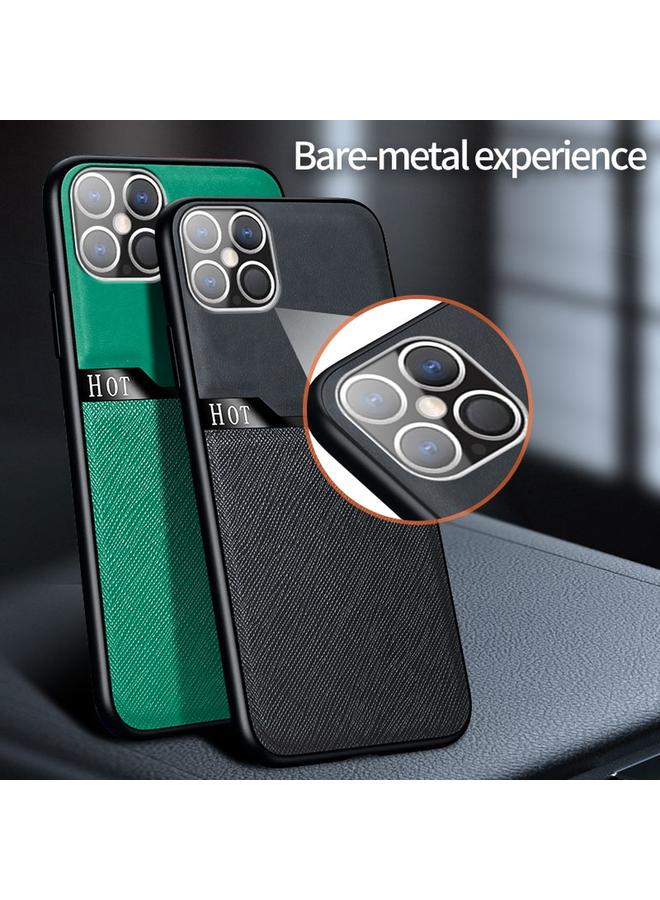 Zaboon Case For iPhone 12 mini Skin-Friendly Frosted Leather + TPU All-Inclusive Phone Case with Metal Iron Sheet - Image 2