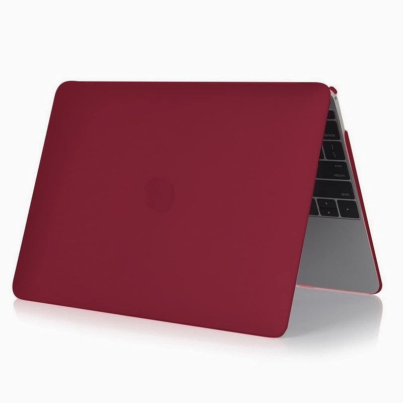 Moca غطاء صلب لجهاز M1 MacBook Air مقاس 13 بوصة [إصدار 2022، 2021-2018] M1 A2337 A2179 A1932 مع شاشة ريتينا وTouch ID غطاء غلاف MacBook Air (أحمر نبيذي) - Image 4
