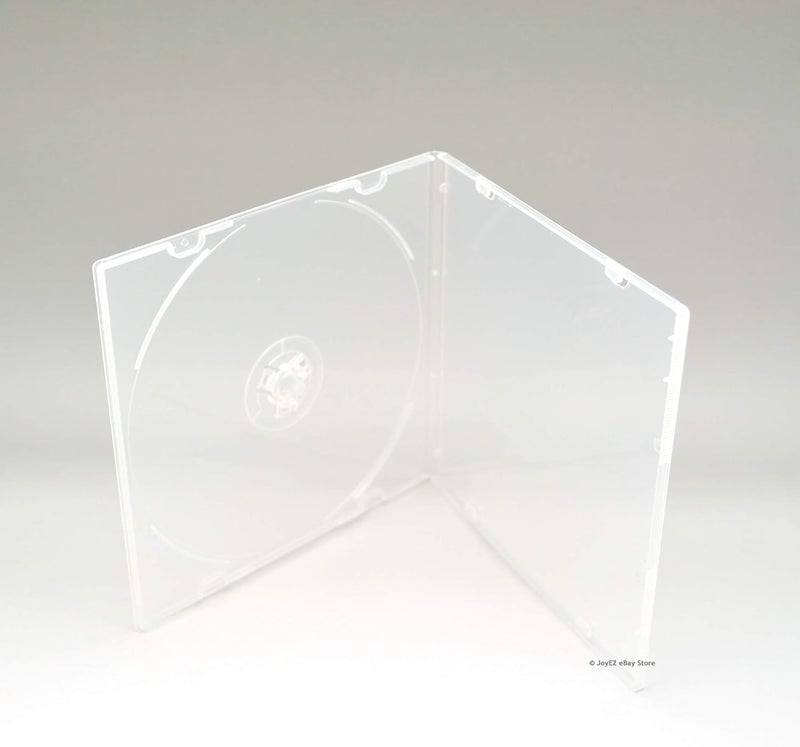 Maxtek 52mm Slim Single Clear PP Poly Plastic Cases with Outer Sleeve 200 Pack - Image 1