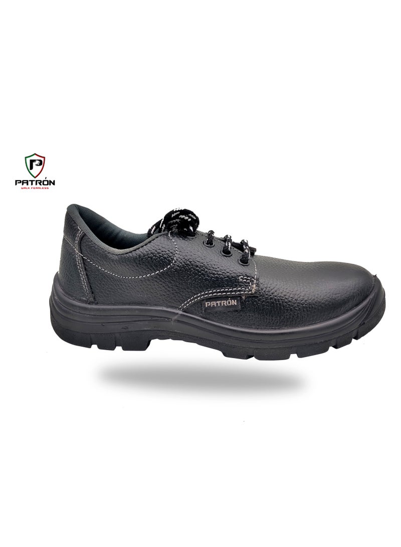 Patron SPARTON | S0369 PATRON Men Women Leather Safety Shoe With Steel Toe Cap & Steel Cap Breathable Leather Lightweight Comfortable Puncture Proof Industrial Factory work Protective  - Image 4