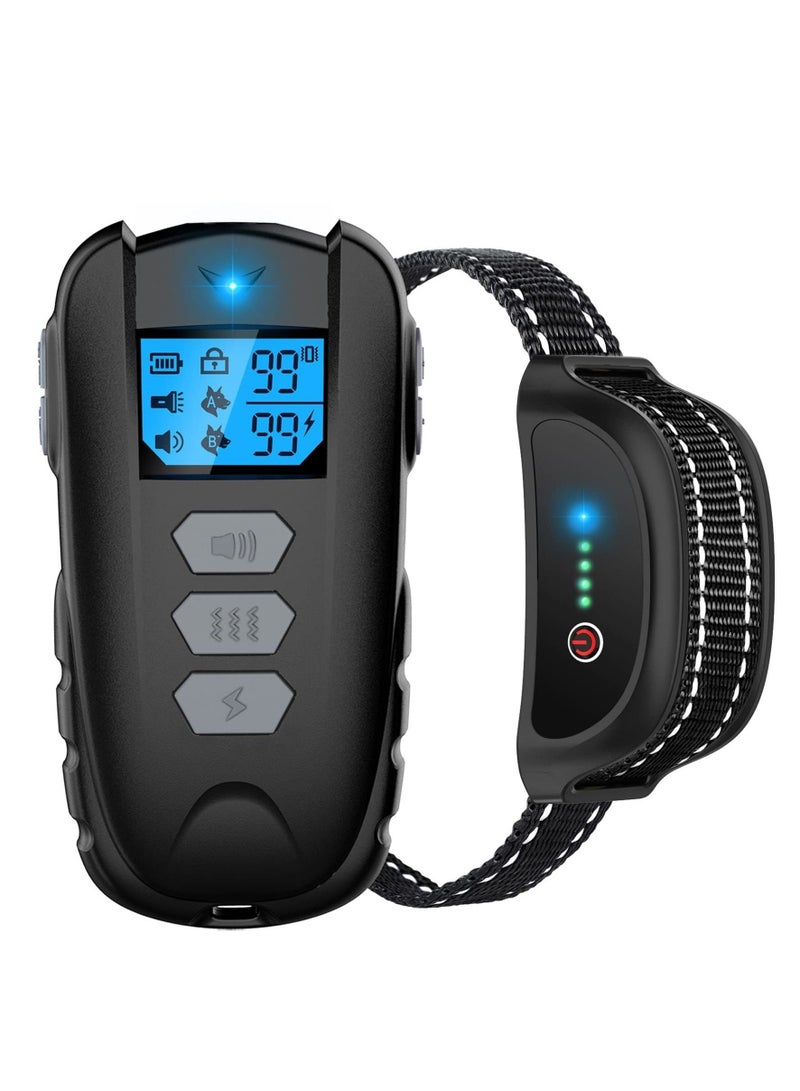 Excefore Dog Training Collar, Dog Shock Collar with 1650Ft Remote, IPX7 Waterproof Dog Collar with Beep - Image 2