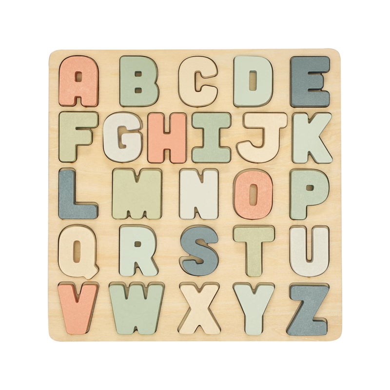 Pearhead Wooden Alphabet Puzzle Board, Colorful ABC Letters, Interactive Learning Educational Montessori Toy, Baby and Toddler Ages 1+ Years, Kids Ideas, Parent's Most Loved Toys - Image 1