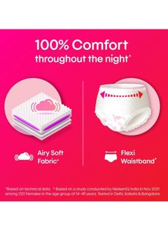 Kotex Kotex Overnight Period Panties Small/Medium Size Pack of 4 Panties  - Image 5