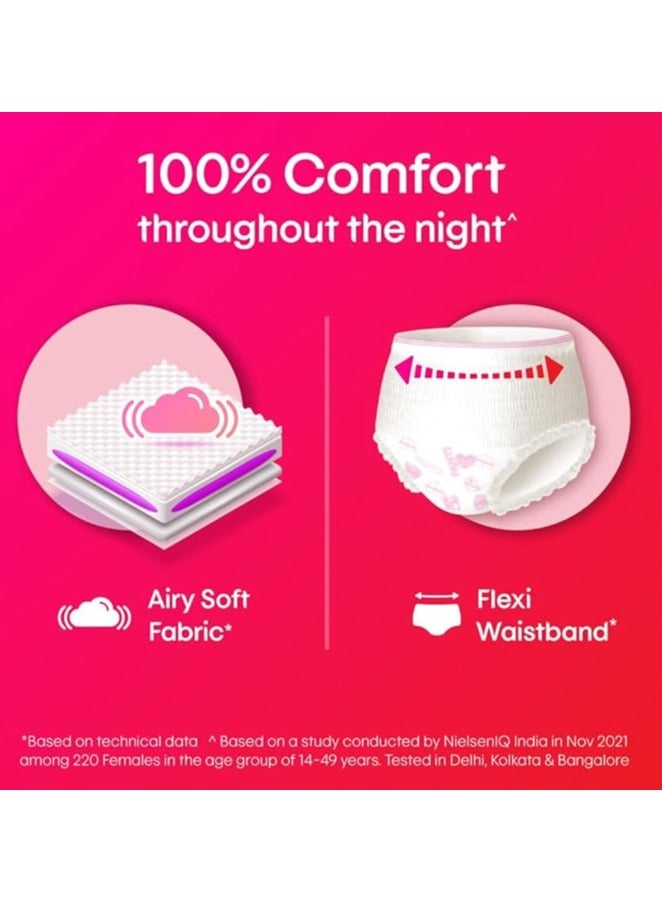 كوتكس سراويل كوتكس الليلية، مقاس صغير/متوسط، عبوة من 4 سراويل داخلية - Image 5