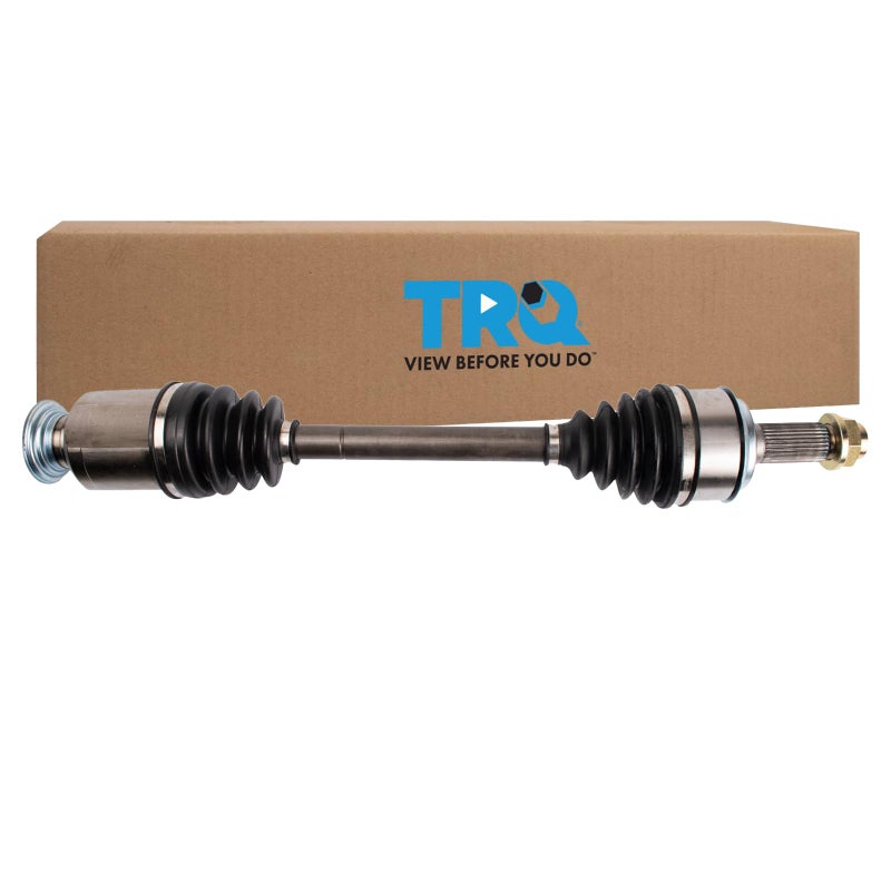 TRQ Front Right CV Axle Shaft Assembly Passenger Side Neoprene Boots Compatible with 20132015 Honda Crosstour L4 24L