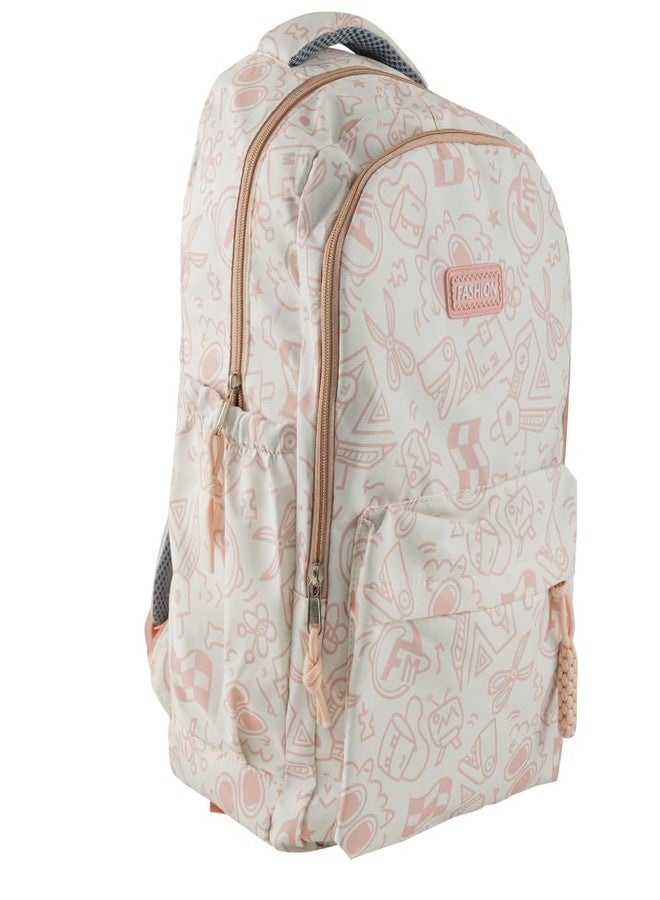 Qshare School Bag for Boys, Girls - Trendy Student Backpack for Kids & Teenagers, Lightweight School bag Backpack for College & Tuition, Stylish Casual Bag for Daily Use, Travel, Office, Study (Pink) - Image 3