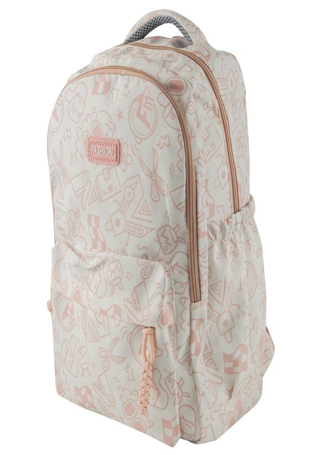 Qshare School Bag for Boys, Girls - Trendy Student Backpack for Kids & Teenagers, Lightweight School bag Backpack for College & Tuition, Stylish Casual Bag for Daily Use, Travel, Office, Study (Pink) - Image 2