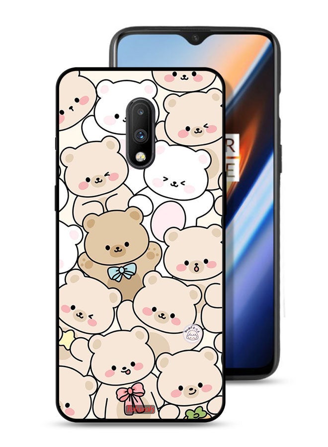 Tolwak OnePlus 7 Protective Case Cover Bears Pattern - Image 1