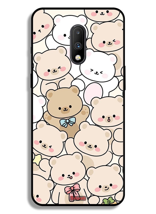 Tolwak OnePlus 7 Protective Case Cover Bears Pattern - Image 2