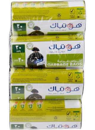 Hotpack Garbage Roll, 30 Gallon 65x95cm, 30 Bags Pack of 4 - view 2
