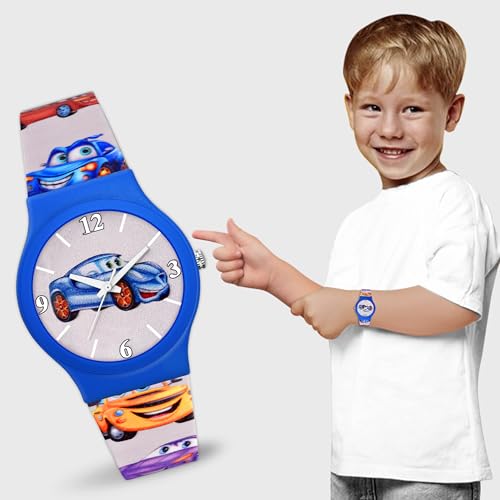 Acnos Kid's Happy Colorful Water-Resistant Durable Watch for Boys Kids Boy with Fun Designs Adjustable Strap Positive Messages Watch for Kids - Image 3