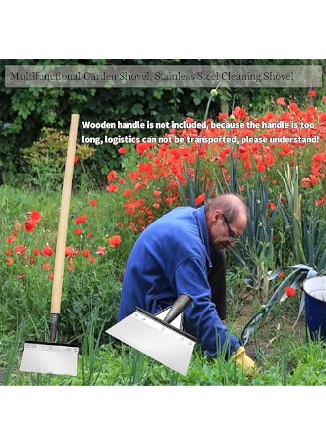 MIXDE Garden Shovel Multifunctional Garden Shovel, Outdoor Garden Cleaning Shovel, Multi Functional Garden Shovel, Not Included Handle, Stainless Steel Cleaning Shovel (20CM) - Image 2