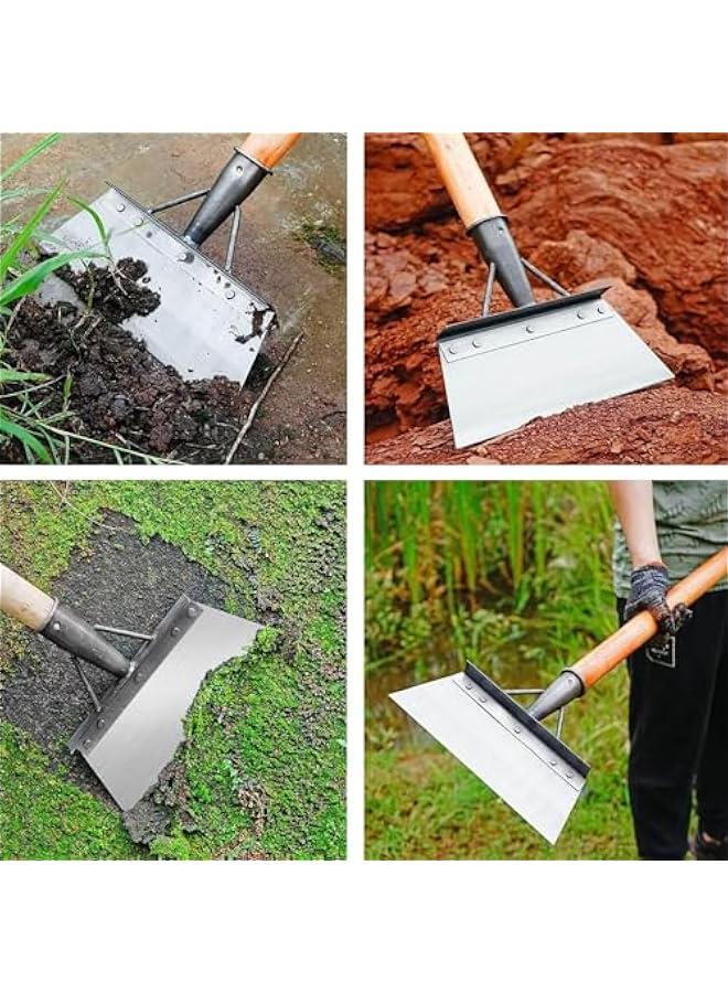 MIXDE Garden Shovel Multifunctional Garden Shovel, Outdoor Garden Cleaning Shovel, Multi Functional Garden Shovel, Not Included Handle, Stainless Steel Cleaning Shovel (20CM) - Image 3