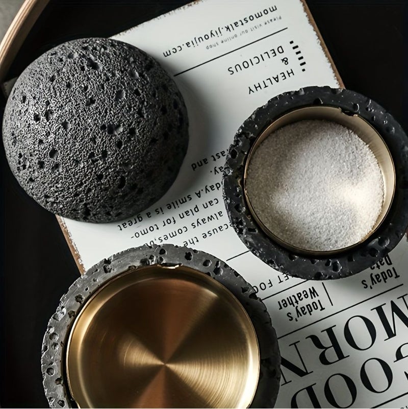 Nordic Industrial Minimalist Concrete Ashtray Gray Small Capacity Artisan Made Natural Texture Removable Stainless Steel Bowl Anti Fly Ash Lid Easy Clean Durable Outdoor Indoor Decor for Living Room Bar Office Father Day Christmas Housewarming Gift - Image 5