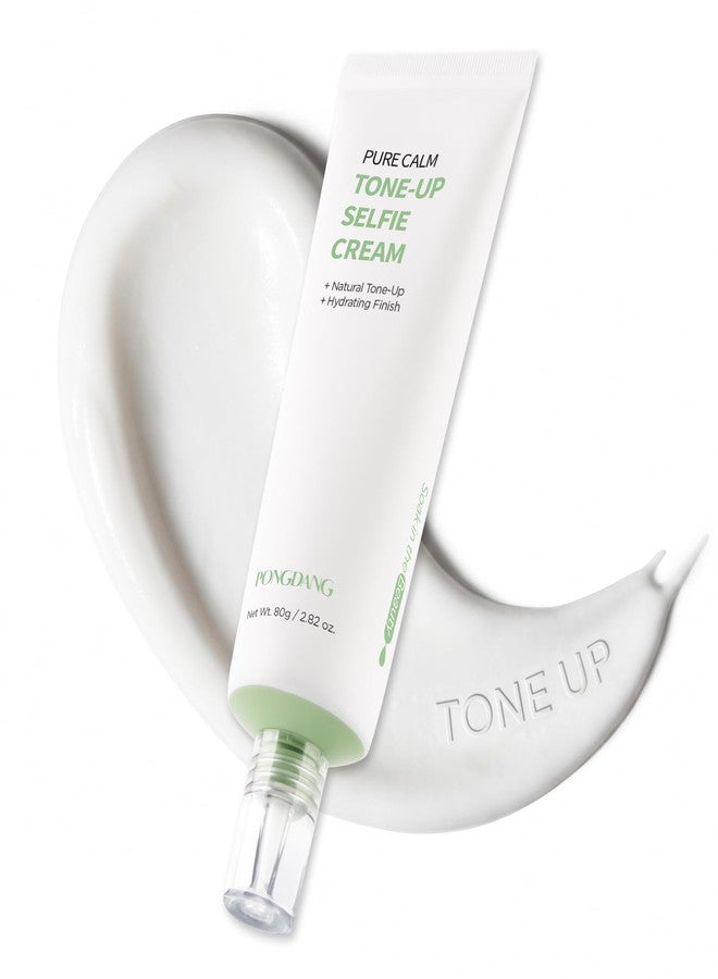 PONGDANG Pure Calm Tone Up Selfie Cream (2.82oz) | Brightening Cream for Face & Body, No Makeup Natural Look | Hydrating & Redness-Soothing Formula | Korean Skin Care (Renewal) - Image 1