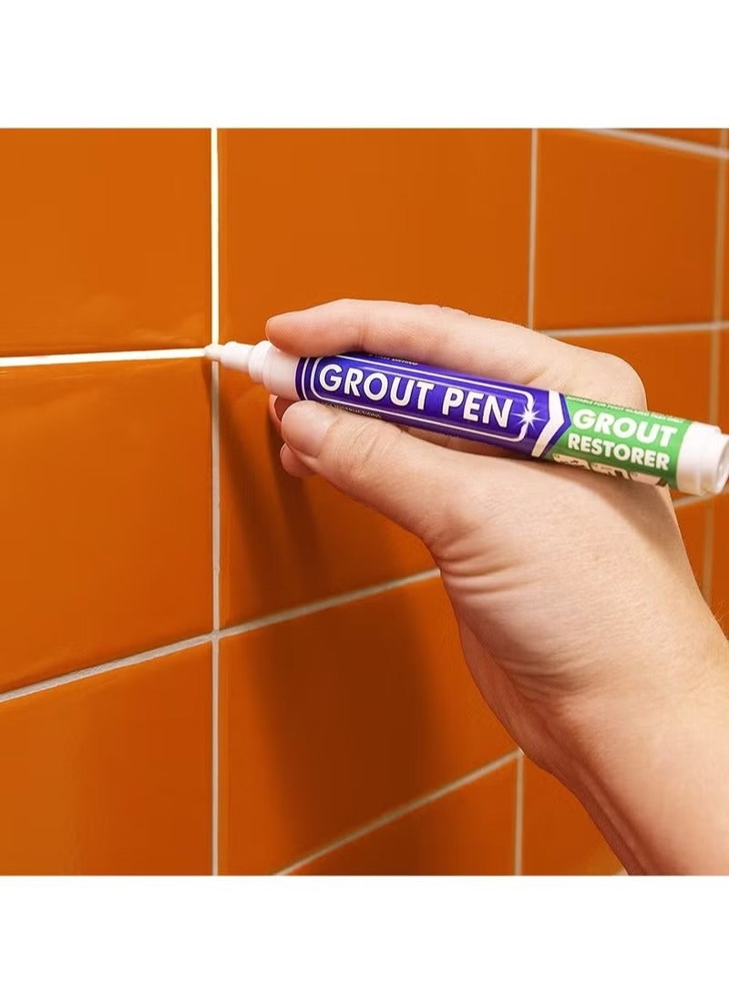 Grout Pen White Tile Paint Marker Waterproof Tile Grout Colorant and Sealer Pen 4 Pieces - Image 5