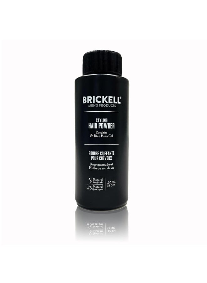 Brickell Men's Products Brickell Men's Styling Hair Powder For Men, Creates Volume, Natural & Organic, Non-Greasy Texturizing Powder, 18g, Fragrance-Free - Image 1