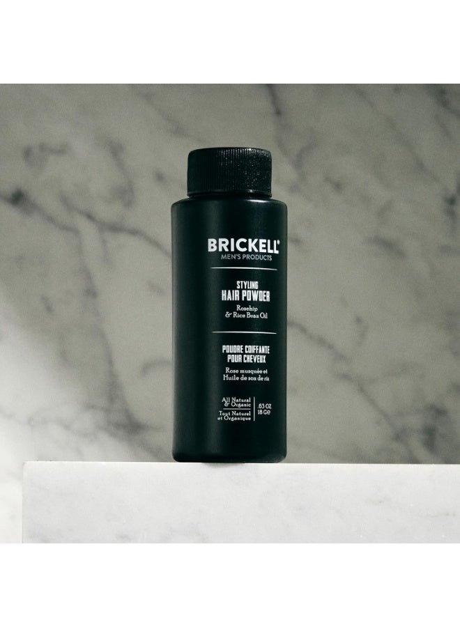 Brickell Men's Products Brickell Men's Styling Hair Powder For Men, Creates Volume, Natural & Organic, Non-Greasy Texturizing Powder, 18g, Fragrance-Free - Image 2
