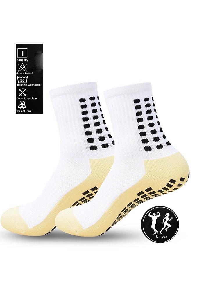 5 Pairs of Grip Socks, Tight Fitting Grip Socks Football Socks Wear-Resistant Football Non-Slip Football Men for Training - Image 2