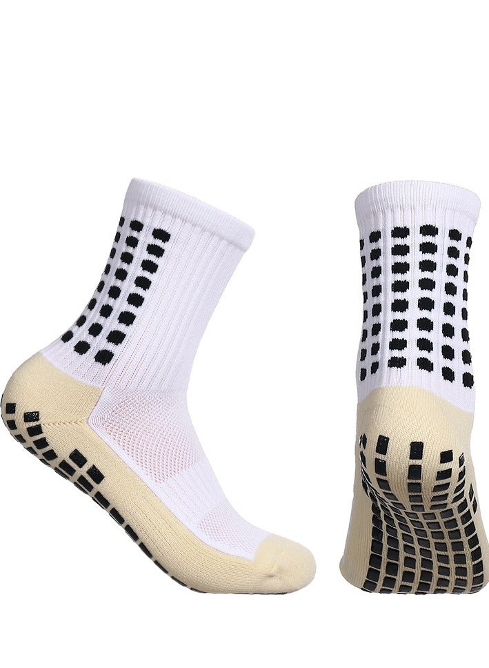 5 Pairs of Grip Socks, Tight Fitting Grip Socks Football Socks Wear-Resistant Football Non-Slip Football Men for Training - Image 3