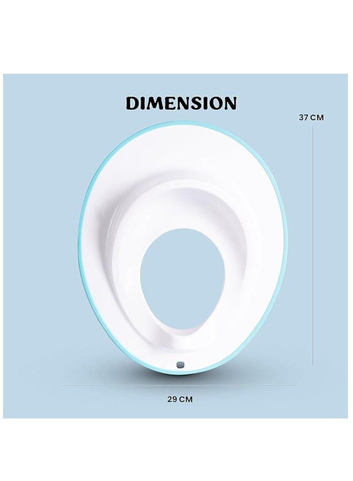 turtees® Baby Potty Training Seat for Boys and Girls, Fits Round & Oval Toilets, Non-Slip with Splash Guard, Includes Free Storage Hook - Image 4