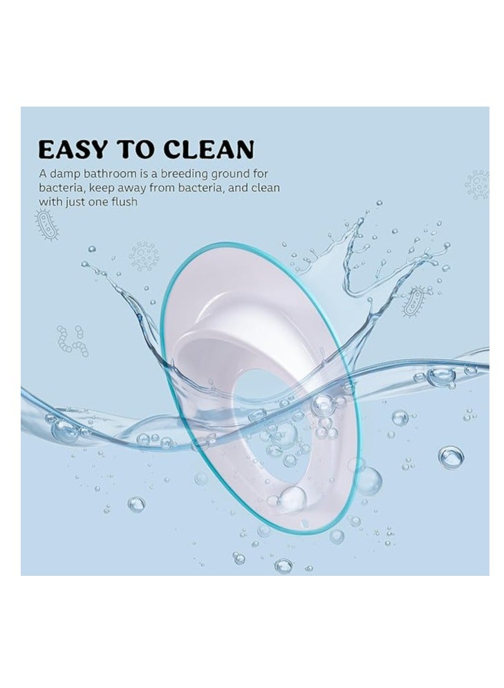 turtees® Baby Potty Training Seat for Boys and Girls, Fits Round & Oval Toilets, Non-Slip with Splash Guard, Includes Free Storage Hook - Image 2