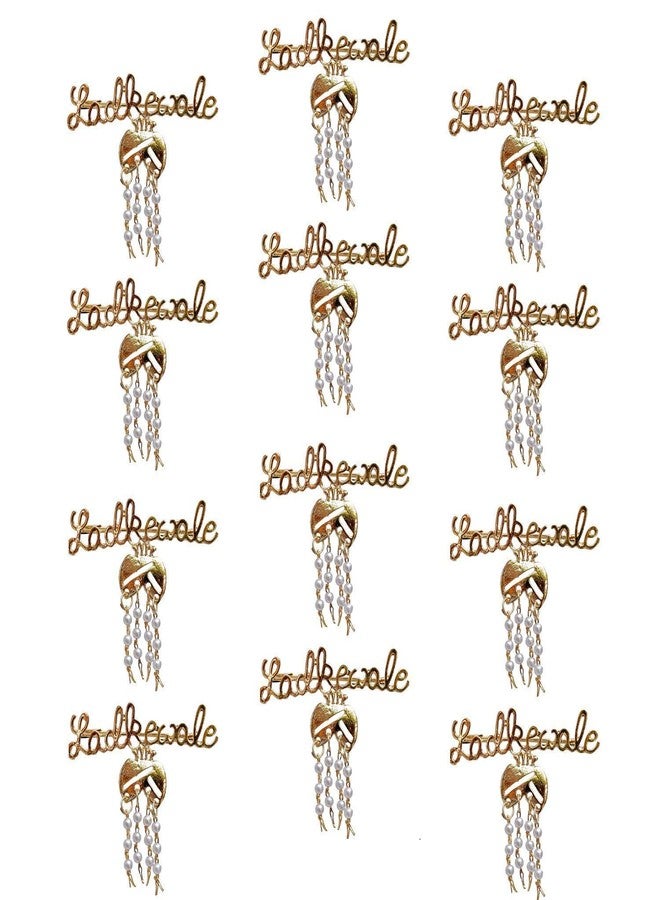 V4U Men & Women Ladkewale Gold Plated Brouch/Brooch Pin (Pack of 12) - Image 1