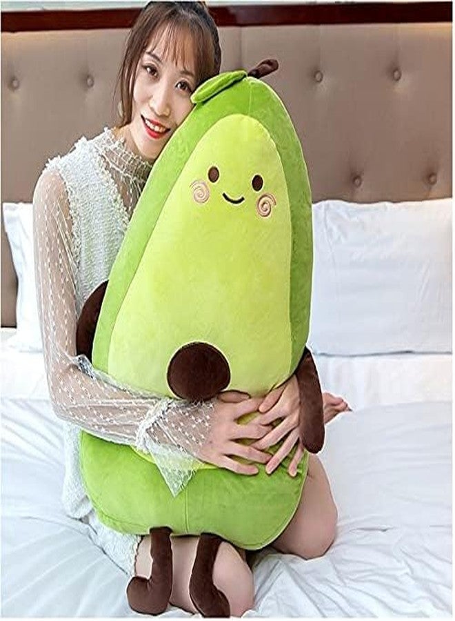 Xichen 27 Inch Green Large Avocado Plush Toy Pillow Doll, Seated-35 Inch - Image 3