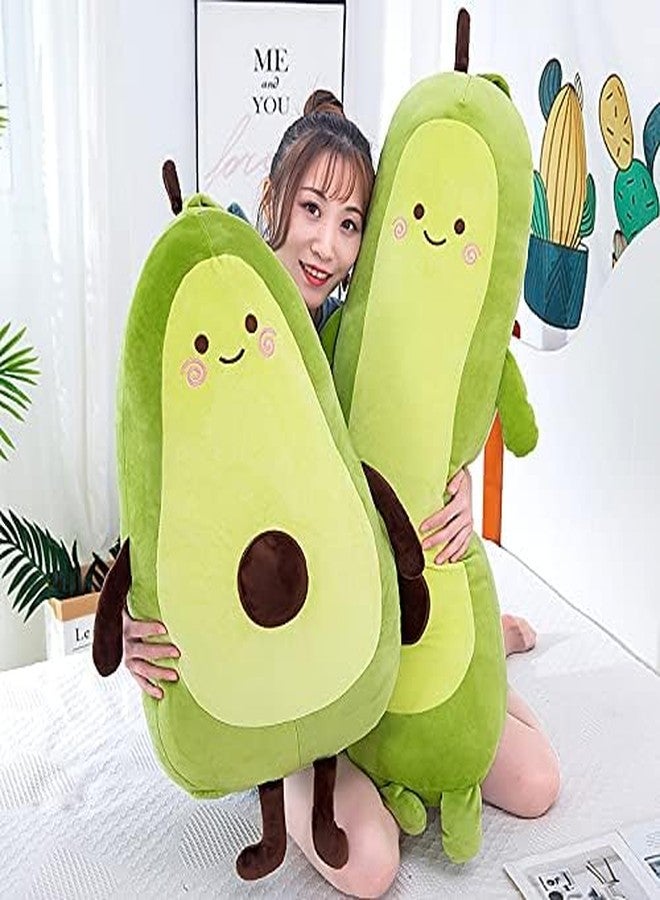 Xichen 27 Inch Green Large Avocado Plush Toy Pillow Doll, Seated-35 Inch - Image 2