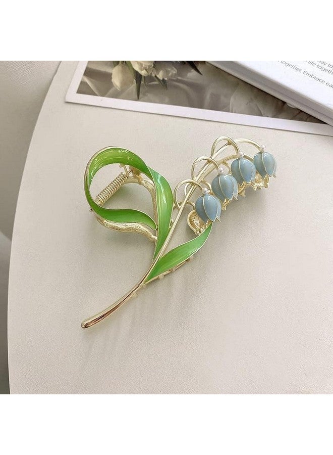 STAR WORK STAR WORK Hair Claw Clips Thick Long Jaw Clips Barrettes Hair Accessories Perfect Fashion Jaw Claw Hair Styling for Women and Girls (LOTUS BLUE) - Image 4