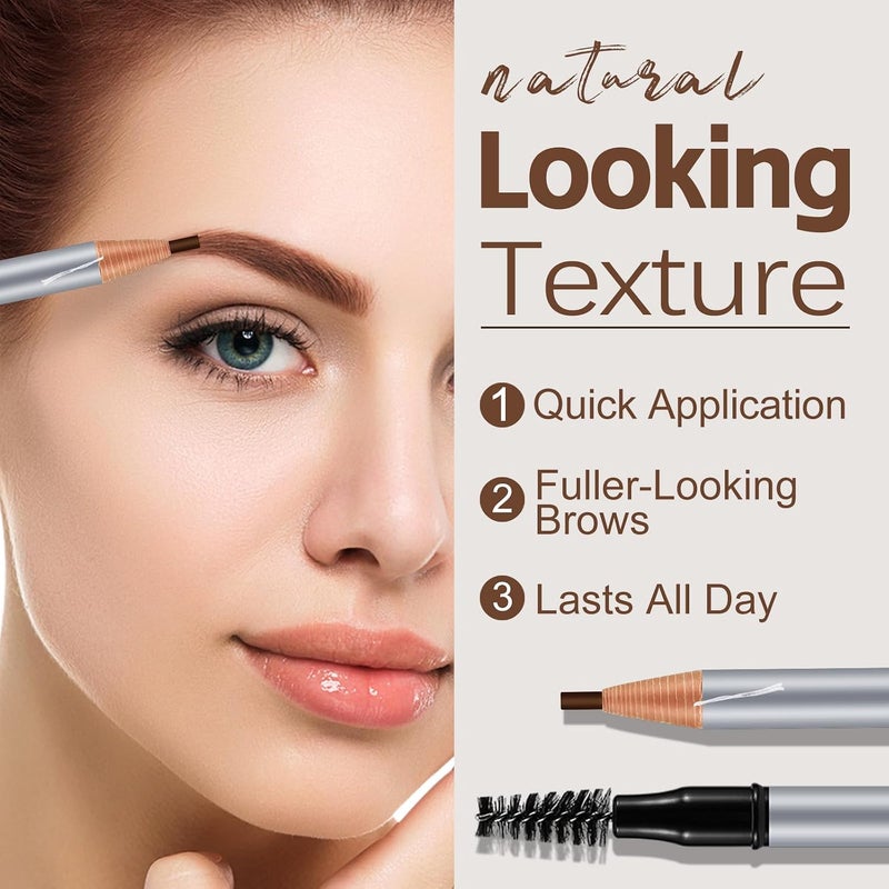 Waterproof Eyebrow Pencil,Pull Cord Brow Pen Long Lasting,Microblading Supplies Brow For Marking Filling Outlining Eye Brow Liners - Image 3