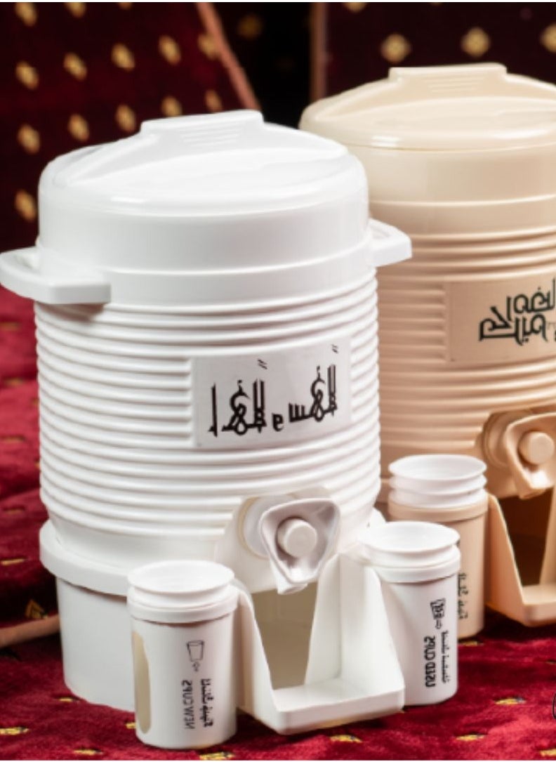 Bailasan - Thermos Alharam Zamzam Water Thermos (5 L) - Sleek Gray | Keeps Water Cool & Fresh - Image 1