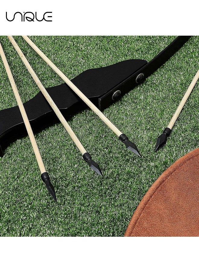 Unique 20 Pieces Wooden Arrows with Soft Rubber for Archery, Outdoor Play Arrows Bows Rubber, Toy Arrows for Cosplay Costume Decoration  - Image 3