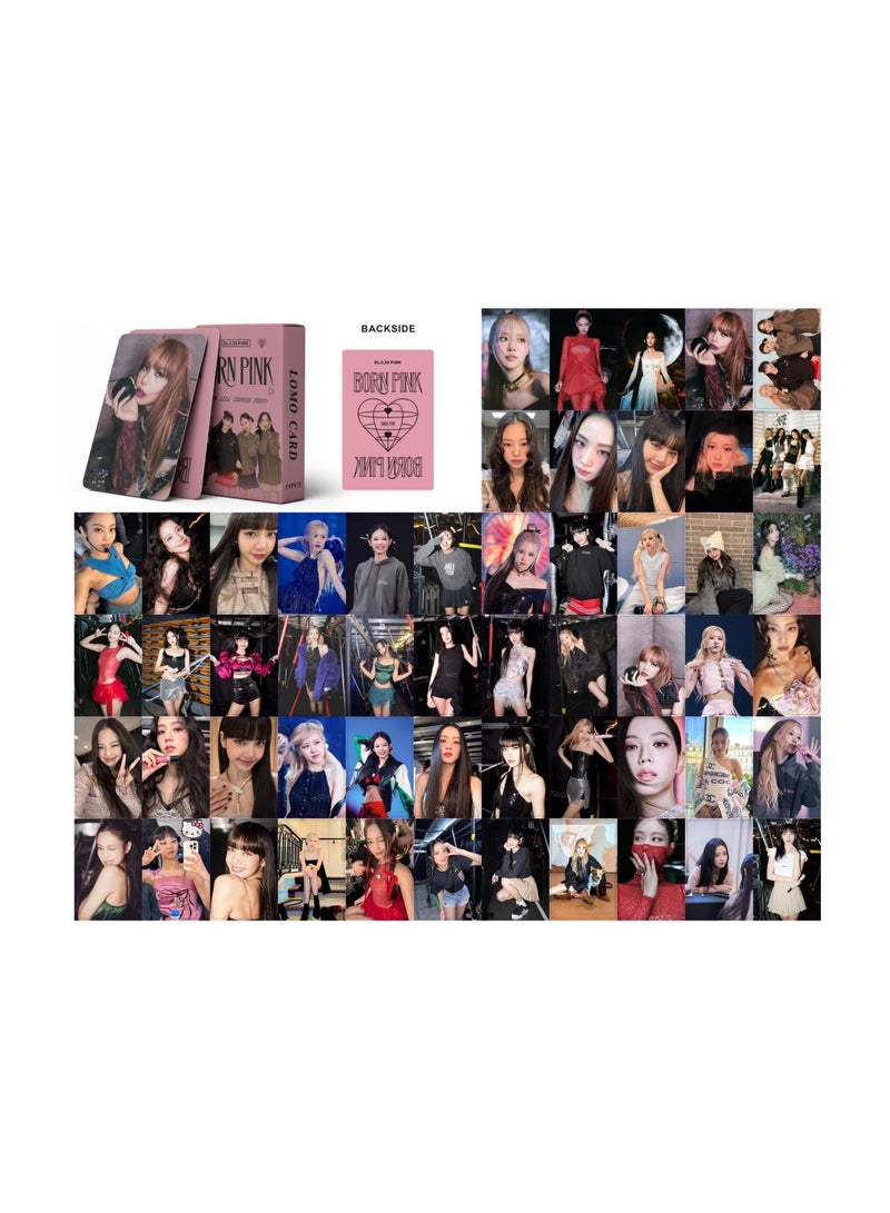 NIBEMINENT 55 Pcs Kpop BLACKPINK Born Pink Lomo Cards Card For Fans Collection Gifts - Image 1