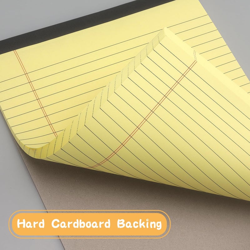 ZZTX Legal Pads 8.5 x 11 Inch Yellow Writing Notepad, Lined Writing Pads for Work Office School, 50 Sheets Per Pad, A4, 1 Pack - Image 4