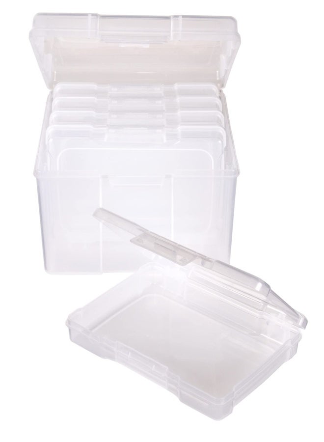 ArtBin 6947ZZ Photo  Craft Organizer Set Large Box with 5 Plastic Storage Cases Inside Clear - Image 4