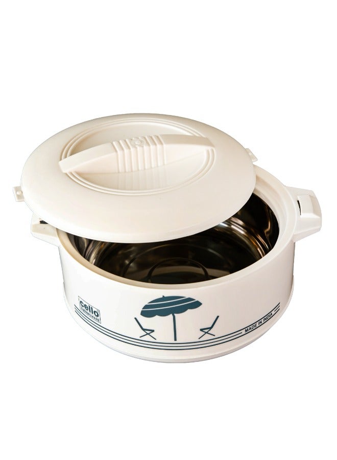Cello Chef Deluxe Size 1.5 Liter Chef Deluxe Hot-Pot Insulated Casserole Food Warmer/Cooler, White - Image 3