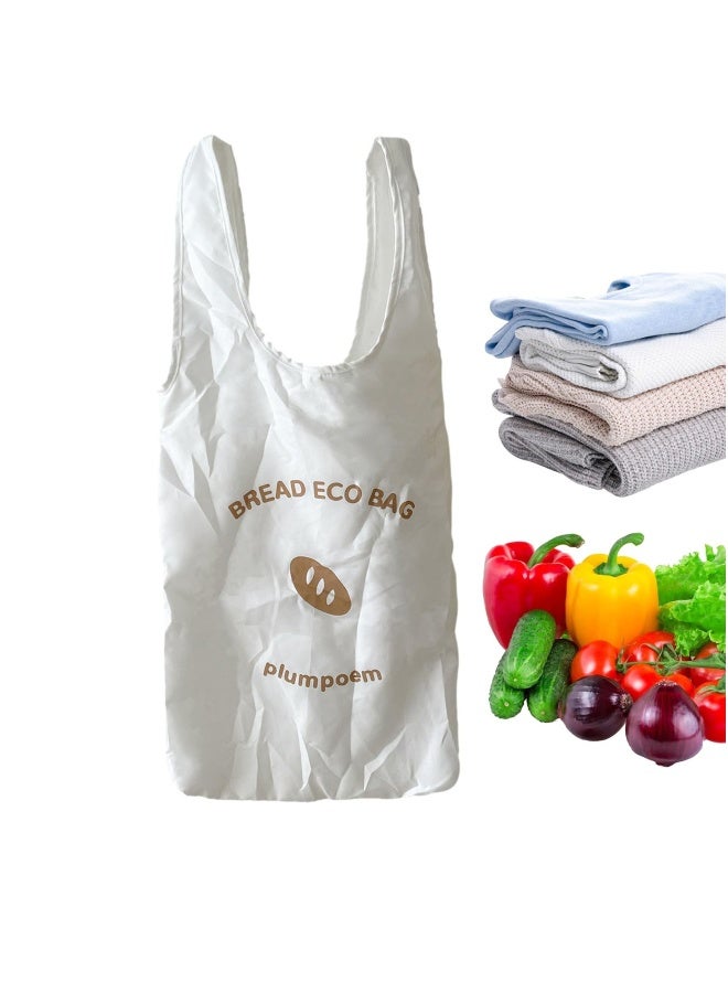 Washable Shopping Bags, Easy Maintenance Reusable Shopping Bags, Green Alternatives Grocery Bag, Stylishly Eco Friendly Folding Pouch, Grocery Container Bag for Fruits Vegetables Canned Food Milk - Image 1