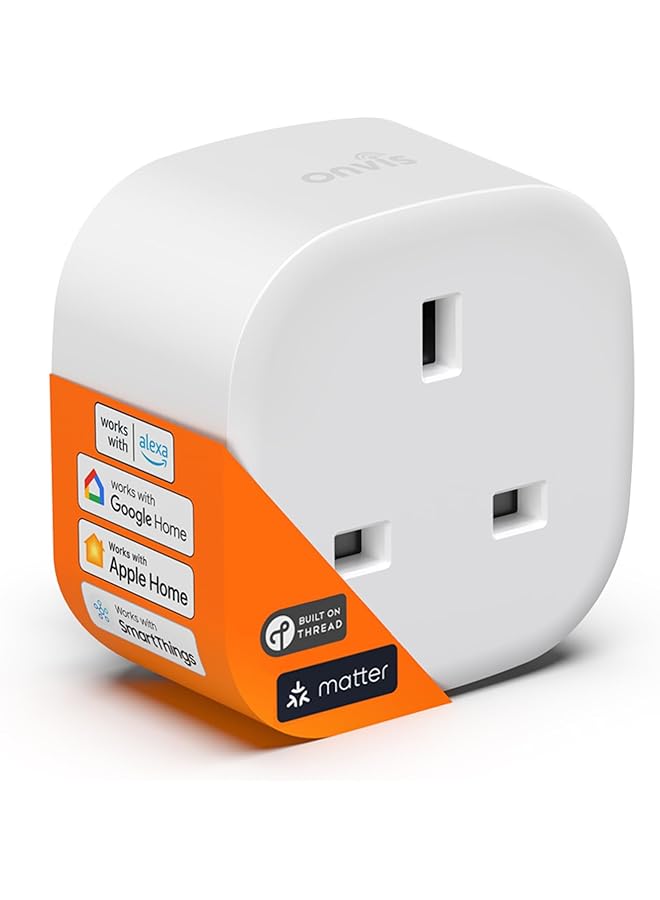 PROMASS promass Matter Smart Plug, Thread Smart Socket Works with Apple HomeKit, Alexa, Google Home, SmartThings, Control & Automate Appliances, Schedule & Timer, Fast Responsive, 13A/250V (1)  - Image 1