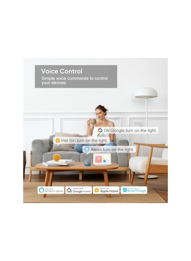 PROMASS promass Matter Smart Plug, Thread Smart Socket Works with Apple HomeKit, Alexa, Google Home, SmartThings, Control & Automate Appliances, Schedule & Timer, Fast Responsive, 13A/250V (1)  - Image 3