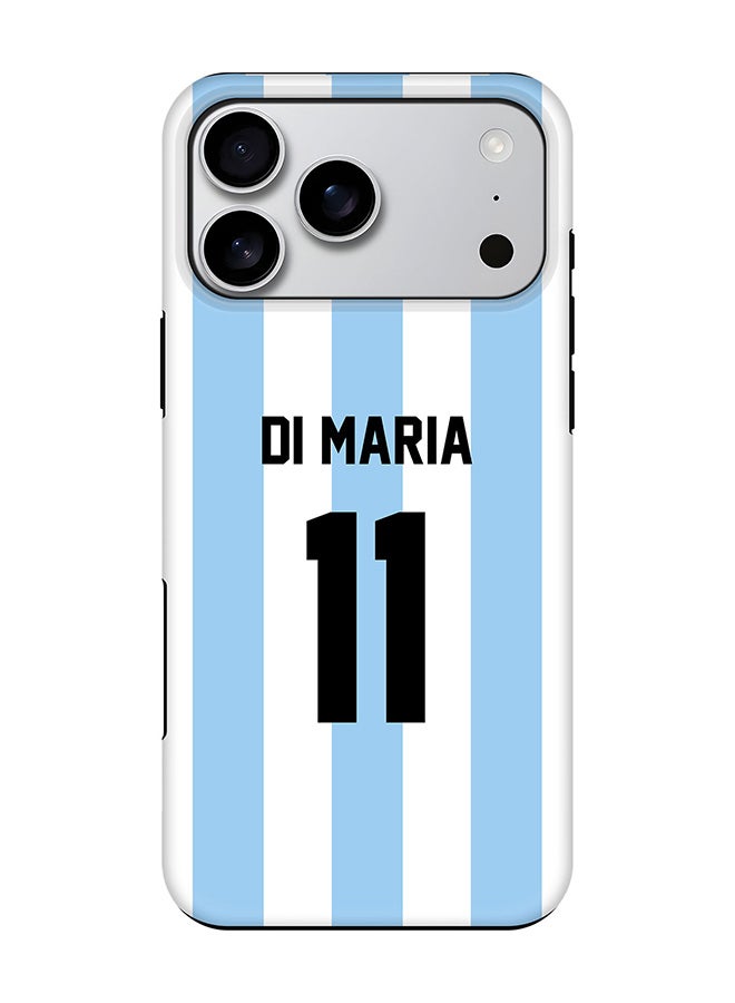 Stylizedd Tough Pro Magnetic Case for iPhone 17 Pro Max, Dual Layer hybrid PC + TPU Mobile Cover Matte - Football - Argentina,  Di Maria