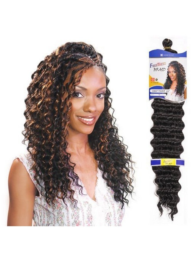 Freetress Synthetic Hair Braids Deep Twist Bulk 22" (6Pack Tt27) - Image 3