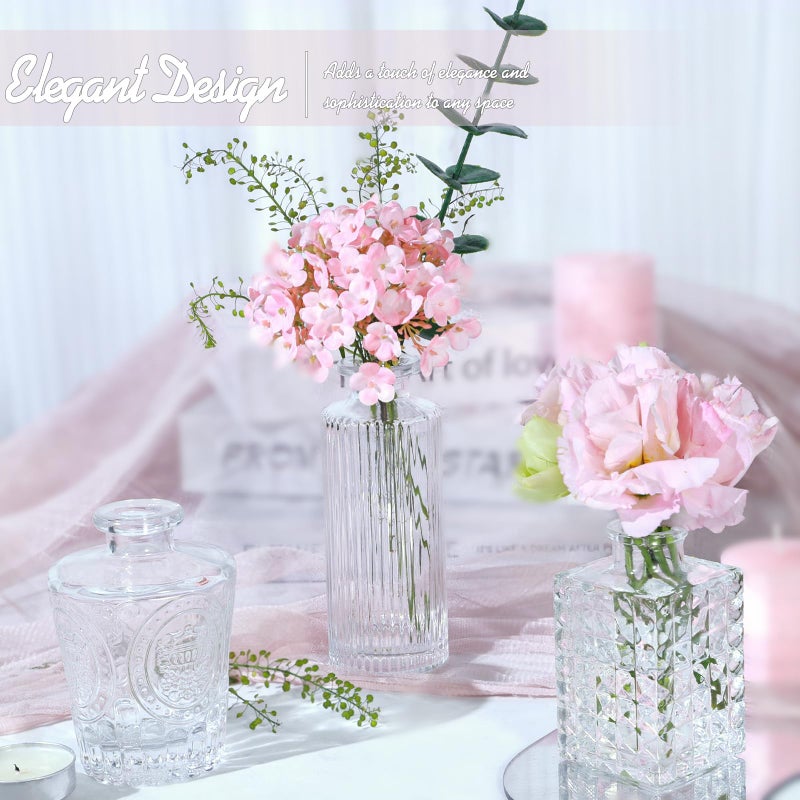 TBWIND Glass Bud Vase Set of 24, Small Clear Flower Vases for Centerpieces in Bulk, Mini Vintage Vase for Wedding Decor, and Home Table DÃ©cor - Image 4