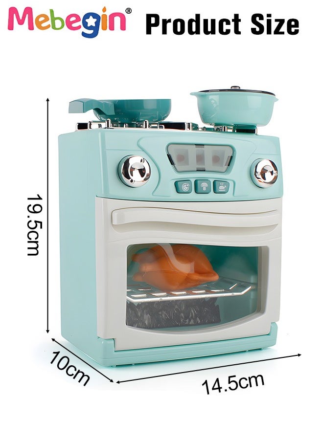 MEBEGIN Kids Oven Toy with Roast Duck, Easy Bake Oven Toy Kitchen Set, Fun Toy Microwave, Role Play Toy Kitchen Set, 3 AA batteries Required(Not Included), 14.5*10*19.5cm  - Image 3