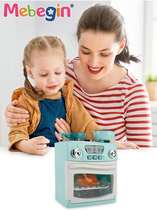MEBEGIN Kids Oven Toy with Roast Duck, Easy Bake Oven Toy Kitchen Set, Fun Toy Microwave, Role Play Toy Kitchen Set, 3 AA batteries Required(Not Included), 14.5*10*19.5cm  - Image 1